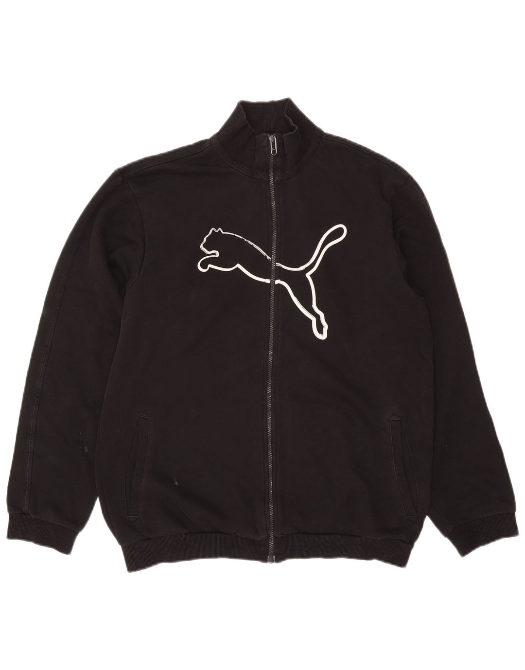 Puma Boys Graphic Tracksuit Top Jacket 15-16 Years Black
