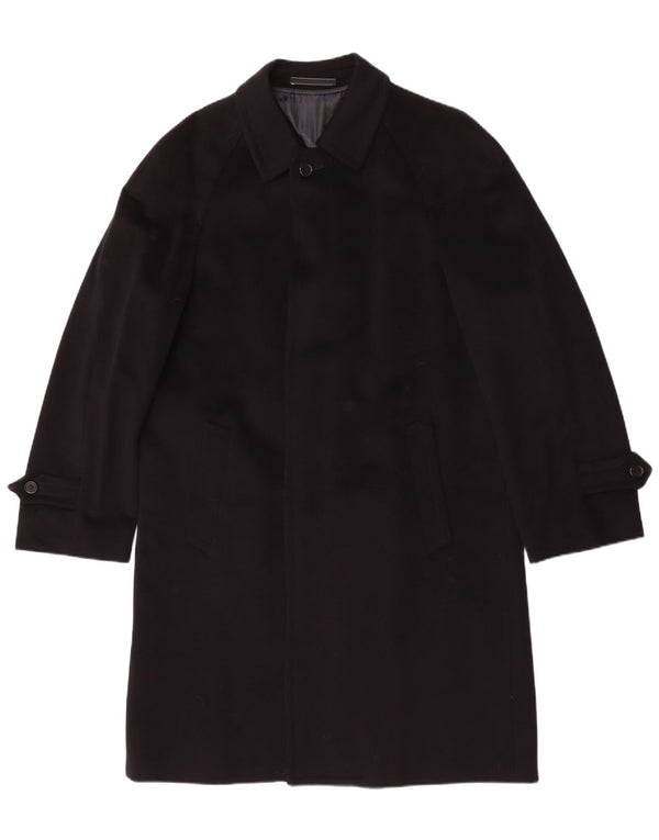 Dalton & Forsythe x Loro Piana Herrenmantel IT 46 Small Schwarze Wolle