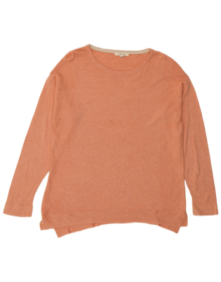 Maglione maglione girocollo oversize da donna di White Stuff UK 10 piccolo rosa