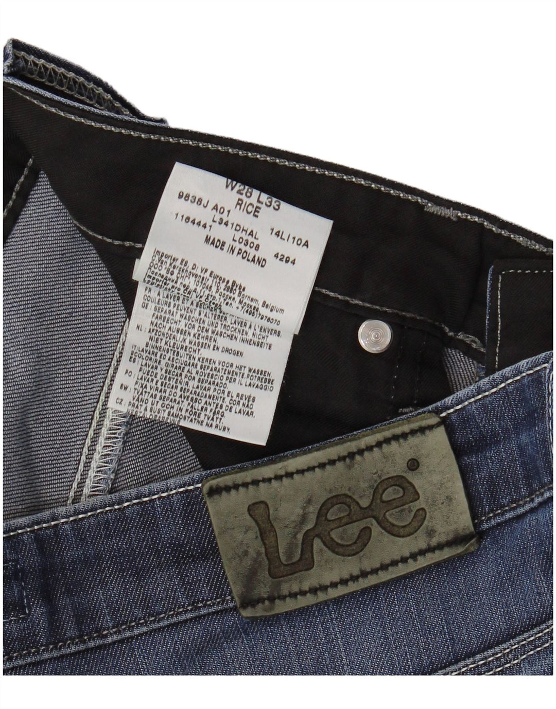 Lee Damen Rice Bootcut Jeans W28 L27 Blaue Baumwolle
