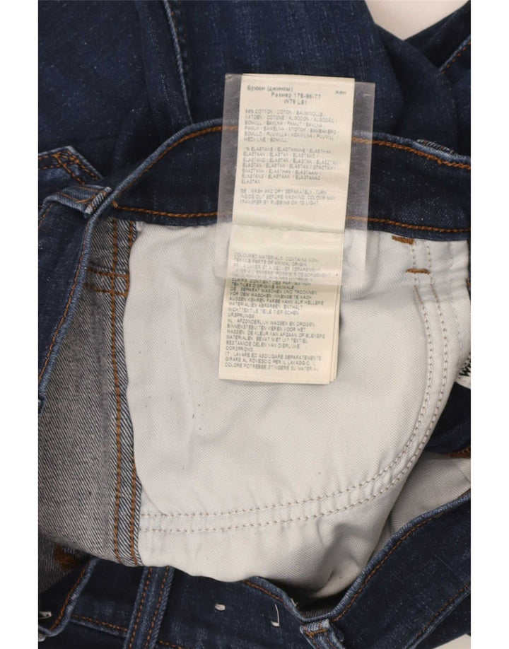 Wrangler Mens Slim Jeans W31 L32 Navy Blue Cotton