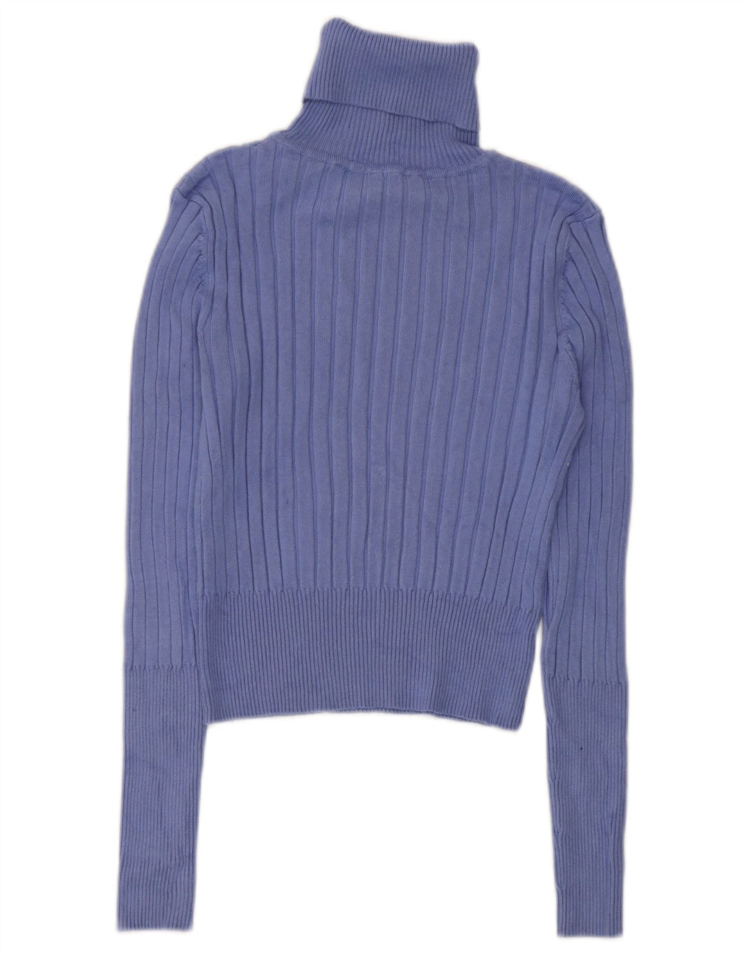 Zara Womens Crop Roll Neck Jumper Sweater UK 12 Medium Purple