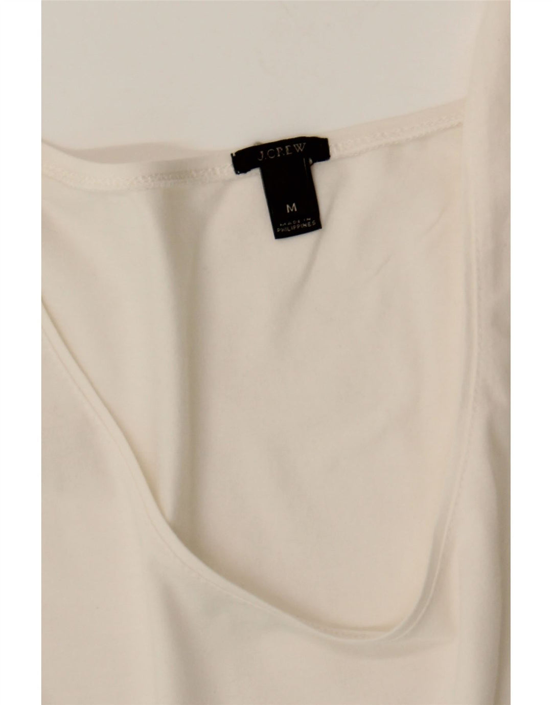 J. CREW Womens Top 3/4 Sleeve UK 12 Medium White Cotton Vintage J. Crew and Second-Hand J. Crew from Messina Hembry 