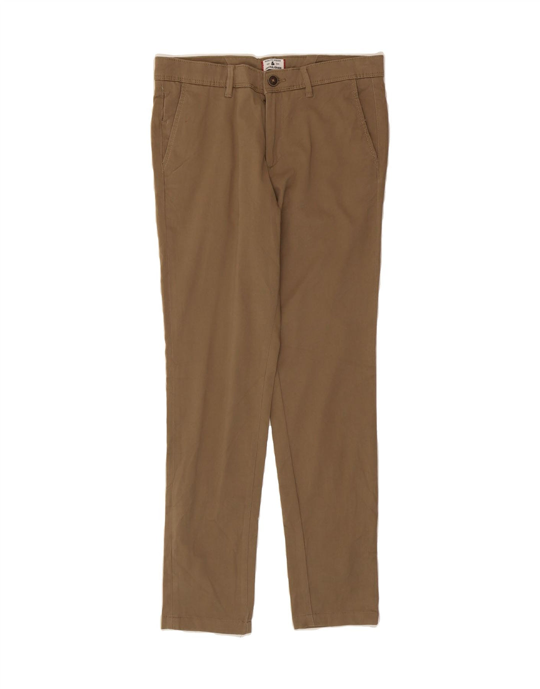 JACK & JONES Mens Slim Chino Trousers W30 L32 Brown Vintage Jack & Jones and Second-Hand Jack & Jones from Messina Hembry 