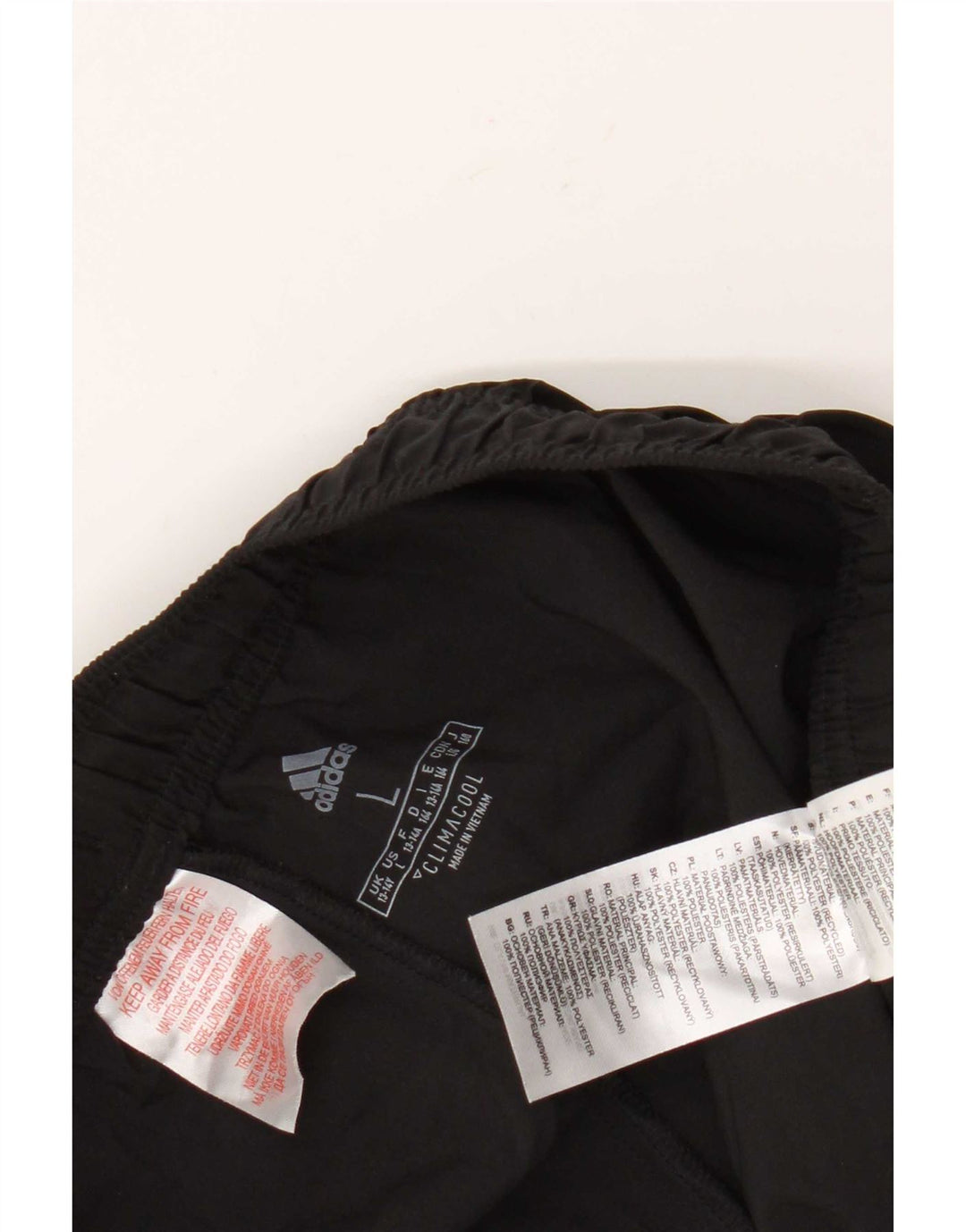 Pantaloncini sportivi Adidas Climacool da ragazzo 13-14 anni Large Nero in poliestere