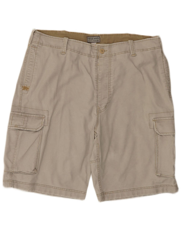 Vintage Mens Cargo Shorts 2XL W42 Algodón Gris