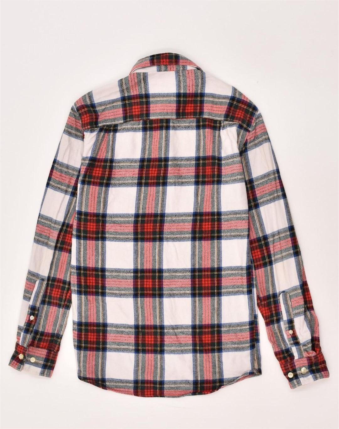 JACK WILLS Mens Flannel Shirt XS White Check Cotton | Vintage Jack Wills | Thrift | Second-Hand Jack Wills | Used Clothing | Messina Hembry 
