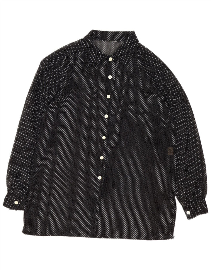 chemise femme vintage UK 16 Grand Noir Repéré