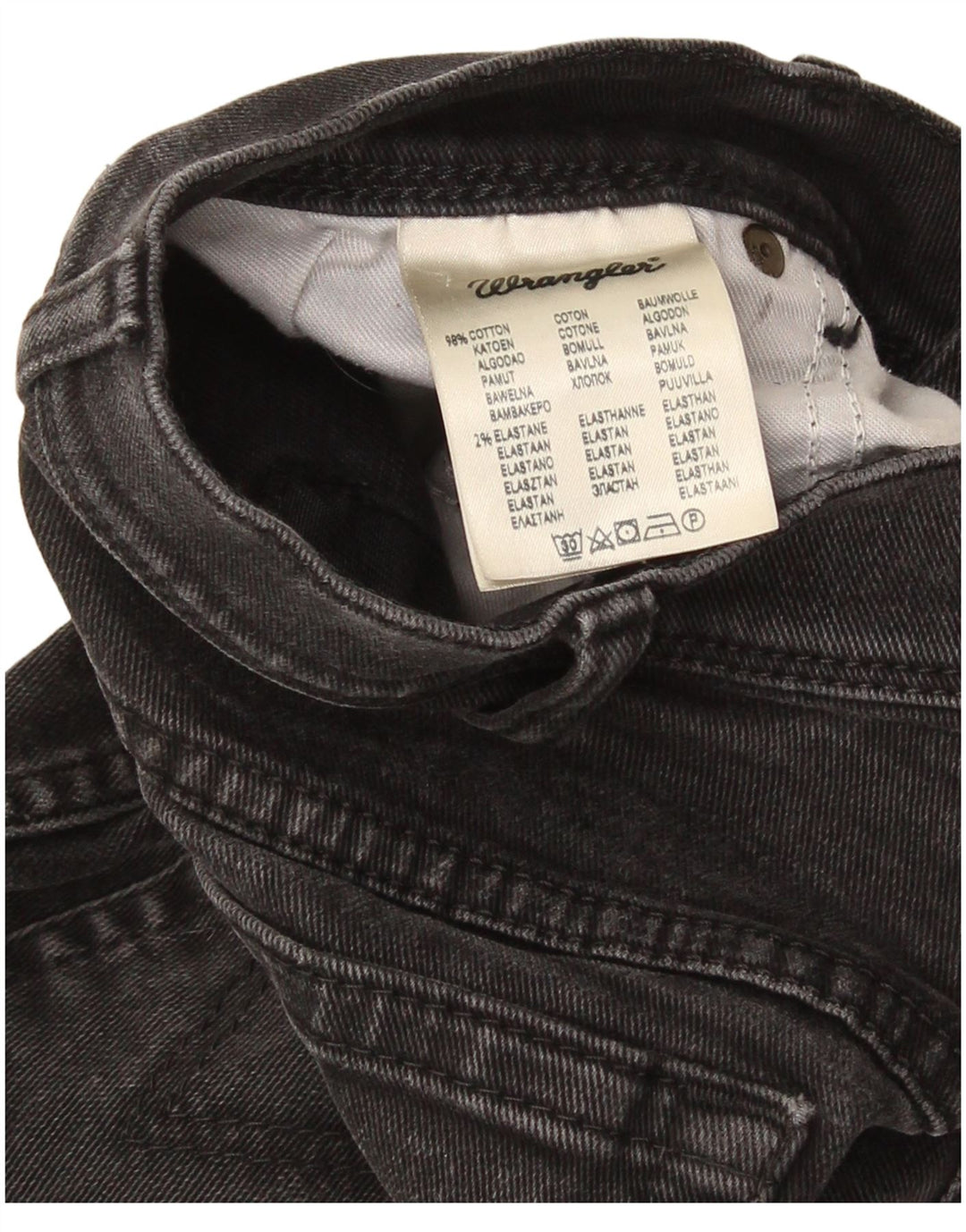 Wrangler Mens Regular Fit Straight Jeans W34 L32 Grey Cotton