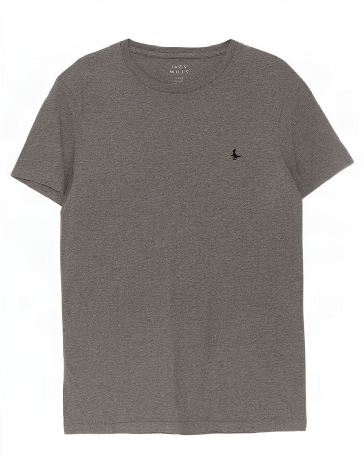 Jack Wills Mens T-Shirt Top Small Grey Flecked