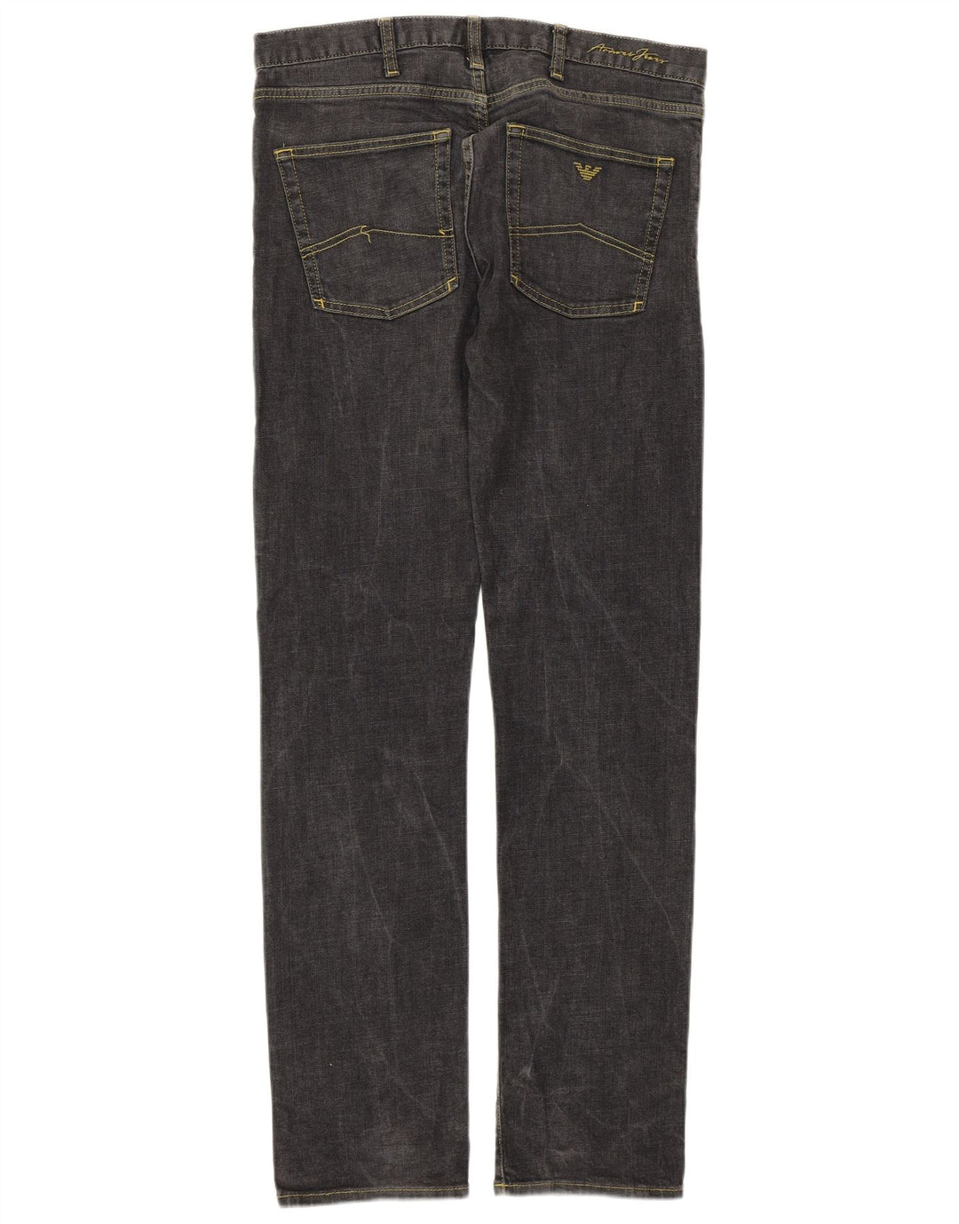 ARMANI Mens Straight Jeans W33 L32  Grey Cotton