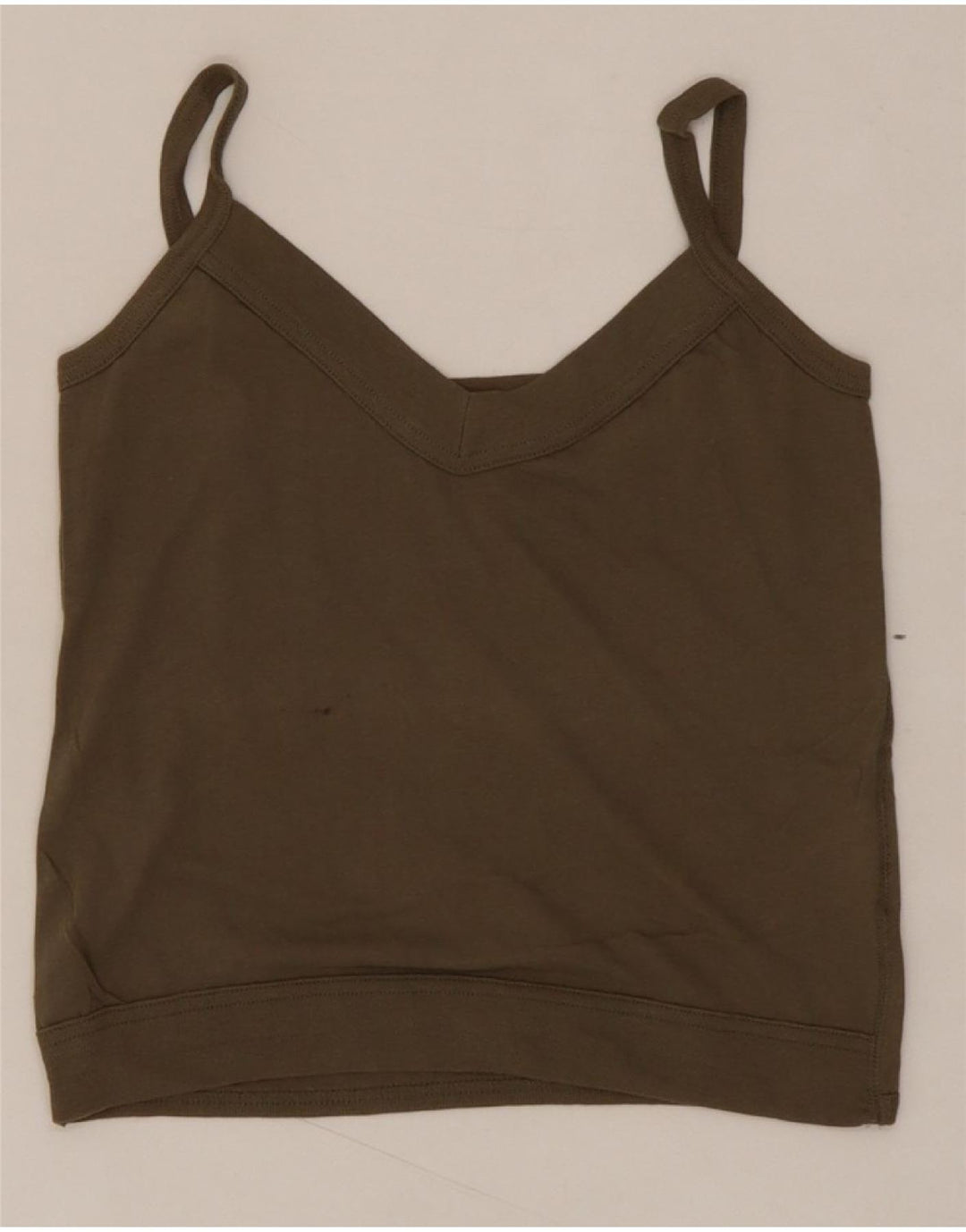 LEVI'S Womens Cami Top UK 12 Medium Khaki Cotton Vintage Levi's and Second-Hand Levi's from Messina Hembry 