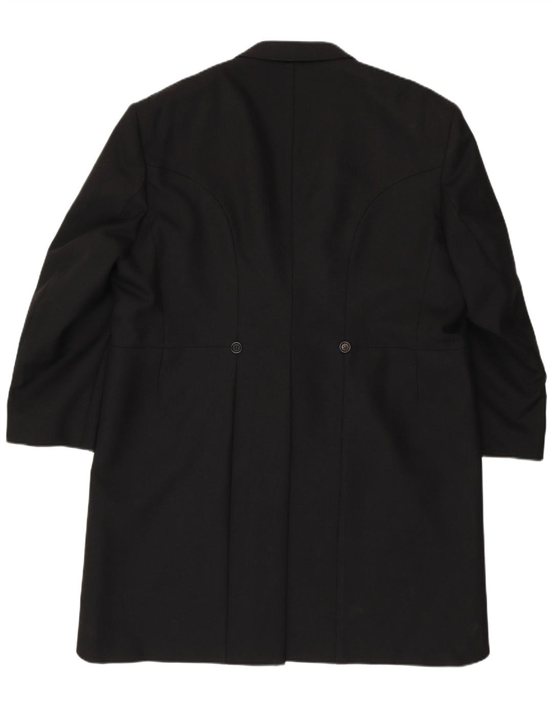 Torre Mens Tailcoat Blazer Jacket UK 50 5XL Black Wool