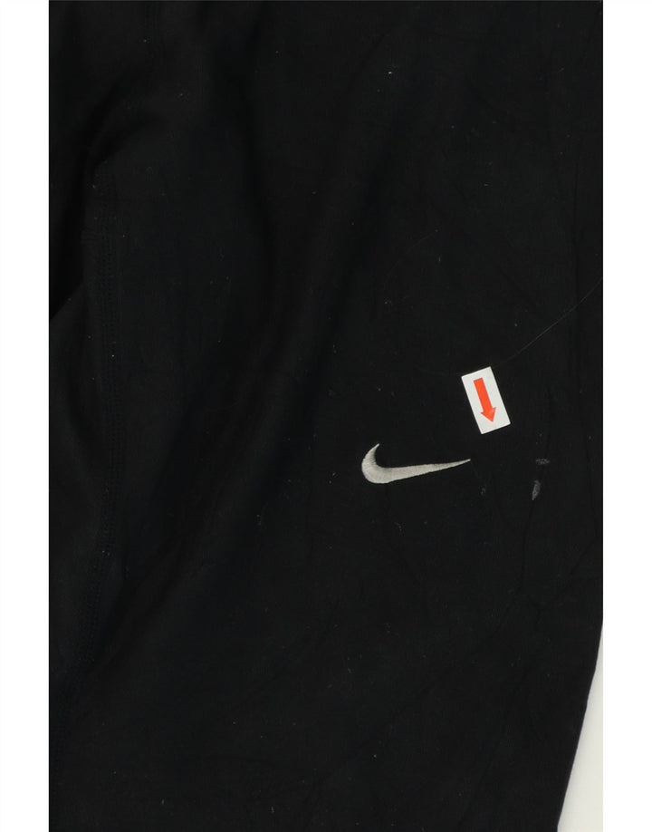 NIKE Womens Dri Fit Graphic Leggings UK 12 Medium  Black Polyester Vintage Nike and Second-Hand Nike from Messina Hembry 