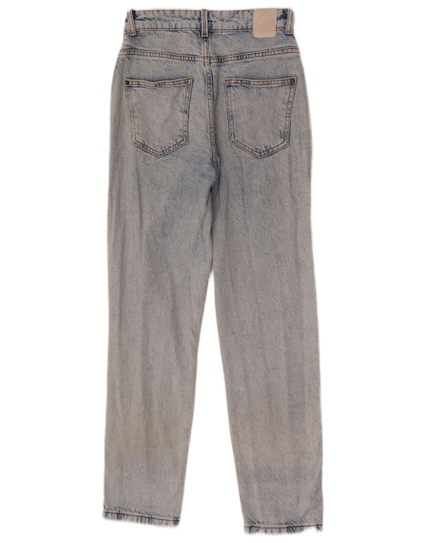 Zara Damen Tapered Jeans EU 34 2XS W24 L28 Blau