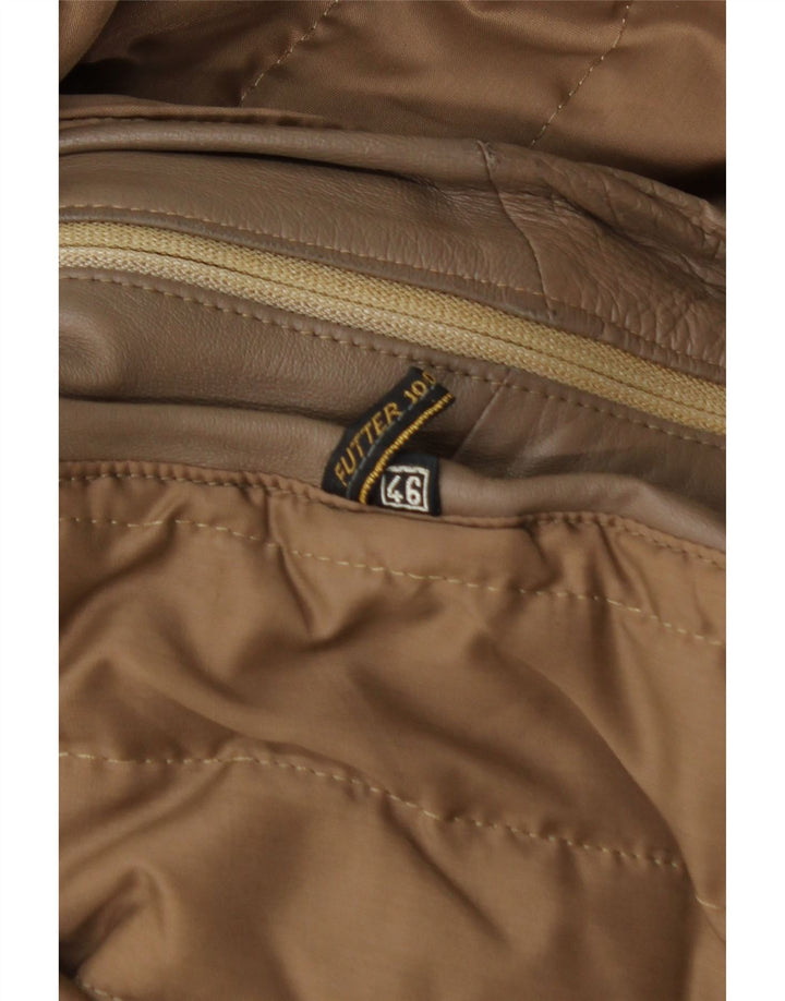 veste en cuir homme vintage IT 46 Petit Marron