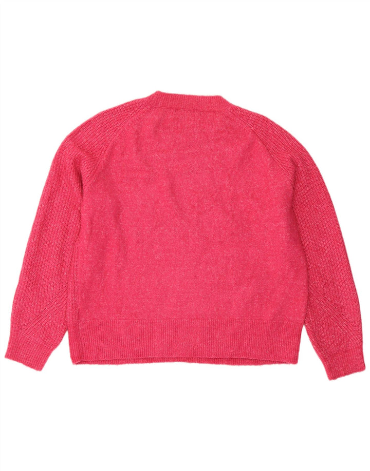 Marks & Spencer Dame sweater med rund hals DK 14 Medium Pink Flecked