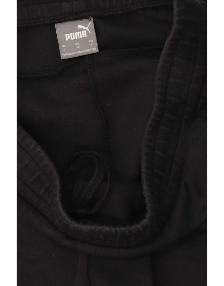 Ανδρική αθλητική φόρμα Puma Παντελόνι μεγάλο μαύρο βαμβακερό
