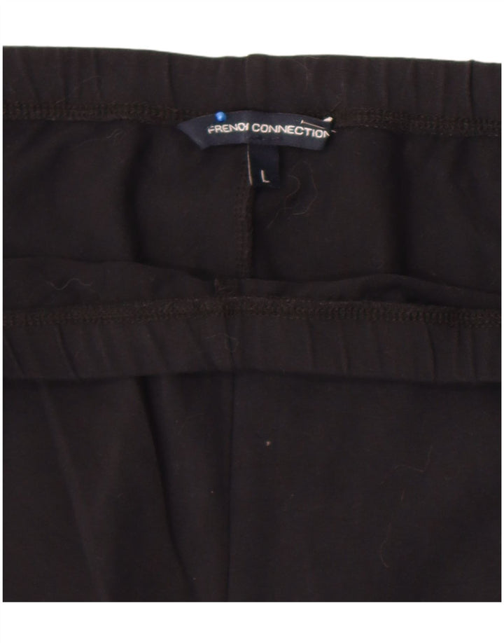 French Connection Womens Leggings UK 14 Large  Black Floral