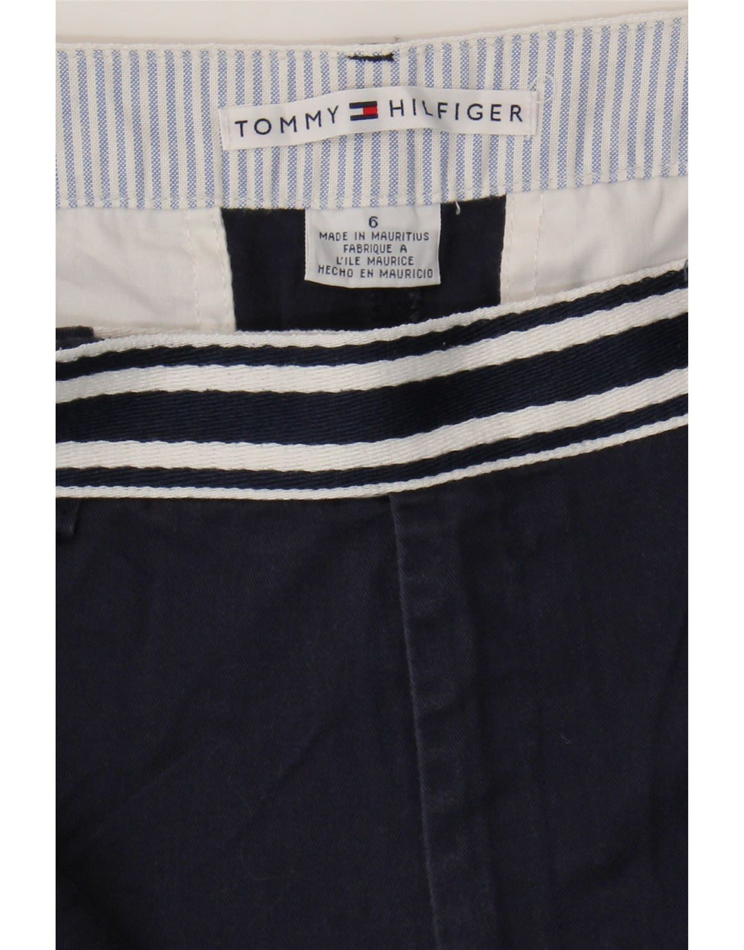 TOMMY HILFIGER Womens Chino Shorts US 6 Medium W30 Navy Blue