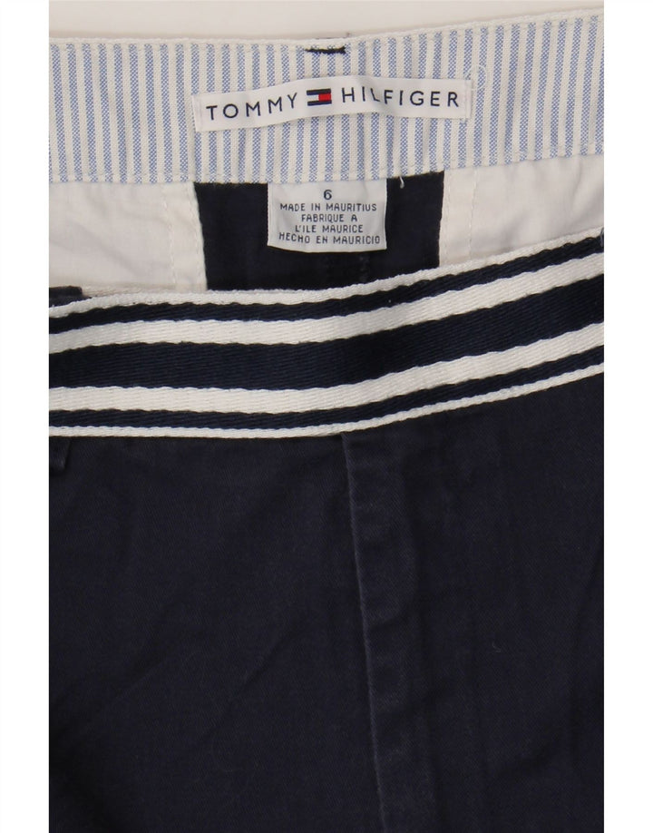 TOMMY HILFIGER Womens Chino Shorts US 6 Medium W30 Navy Blue