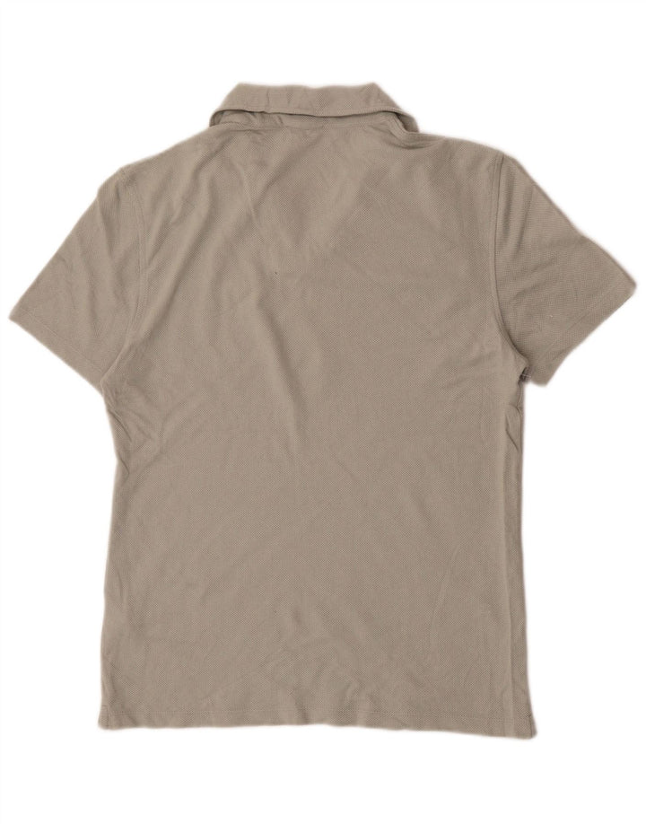 Reiss Mens Polo Shirt Small Grey Cotton