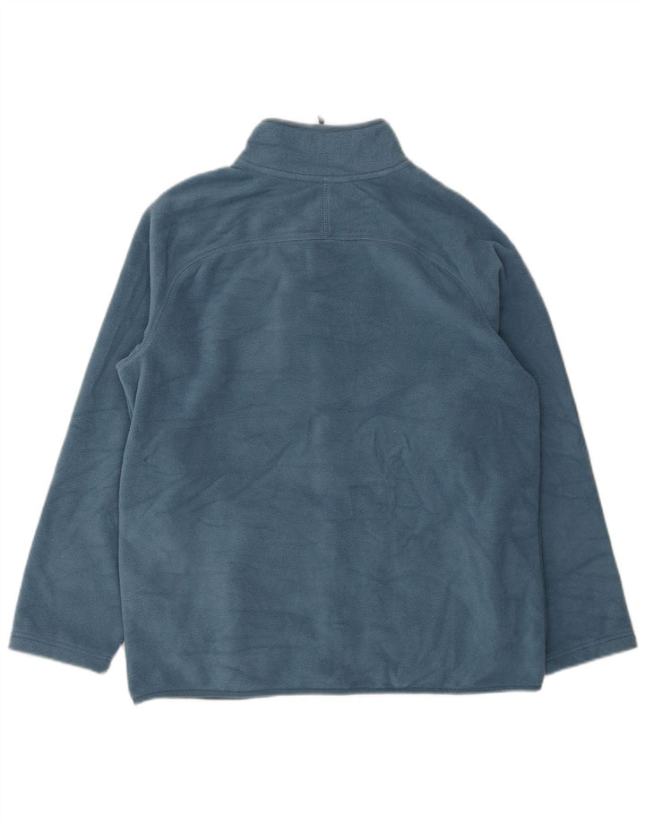 Marks & Spencer Herre Fleecejakke UK 38 Medium Blue Polyester