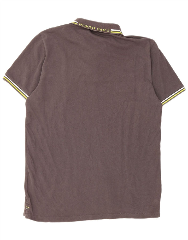 North Sails Herren-Poloshirt aus mittelgrauer Baumwolle