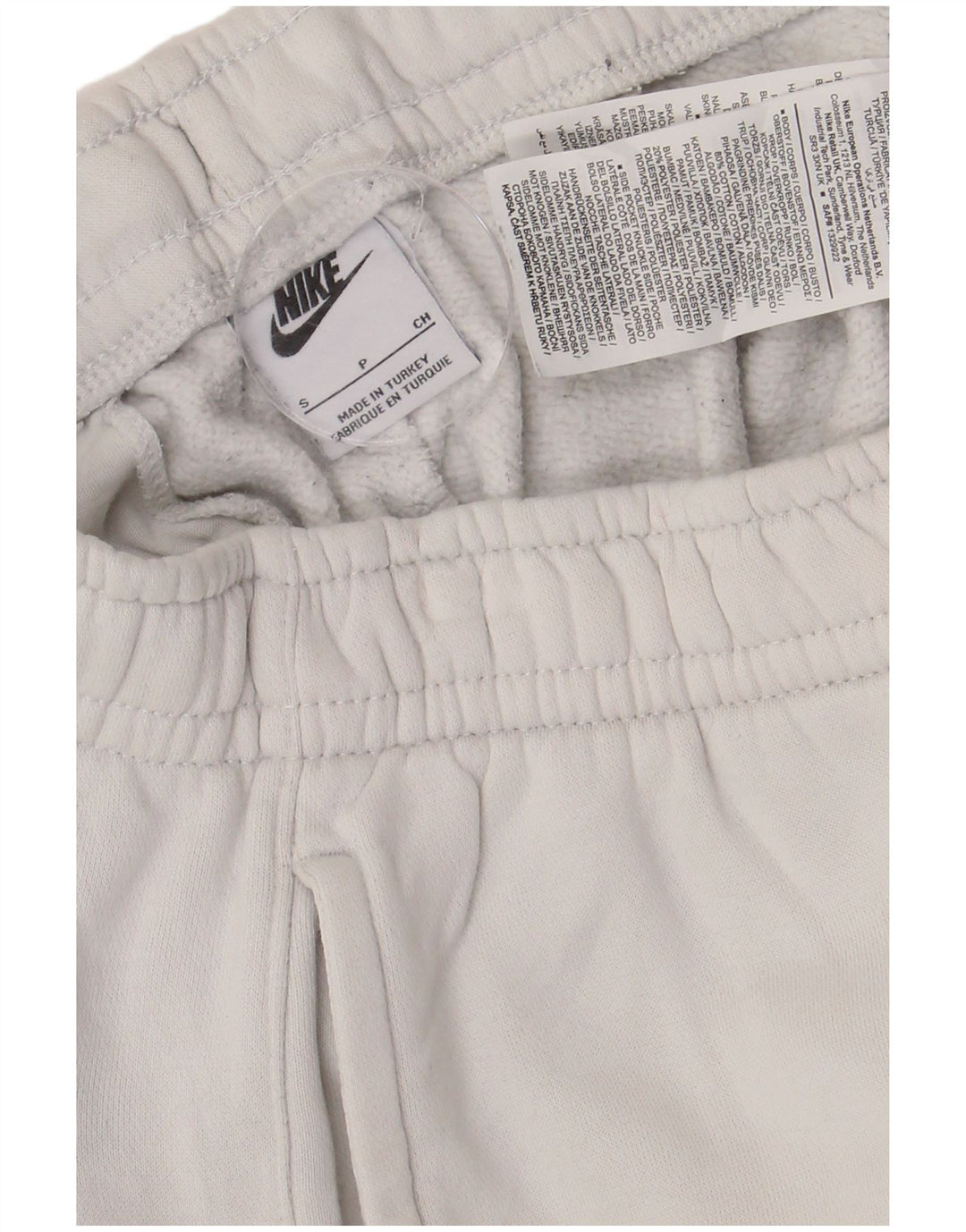 Nike Mens Graphic Tracksuit Trousers Joggers Small  White Cotton