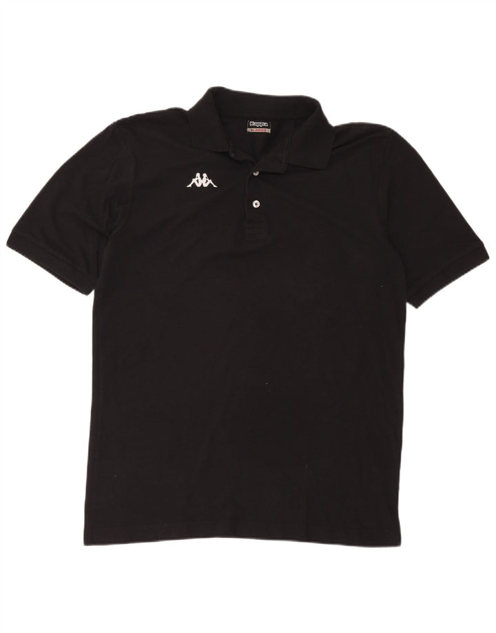 Kappa Mens Polo Shirt XL Black Cotton