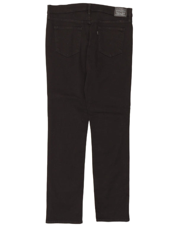 Levi's Womens 312 Shaping Slim Jeans W32 L32 Sort bomuld