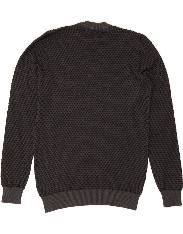 JACK & JONES Mens Crew Neck Jumper Sweater Large Grey Cotton Vintage Jack & Jones and Second-Hand Jack & Jones from Messina Hembry 
