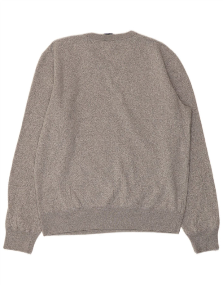 CHAMPION Womens Sweatshirt Jumper UK 14 Medium Grey Polyester