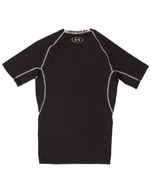 Under Armour Herre Heat Gear Grafisk T-Shirt Top Medium Sort Polyester