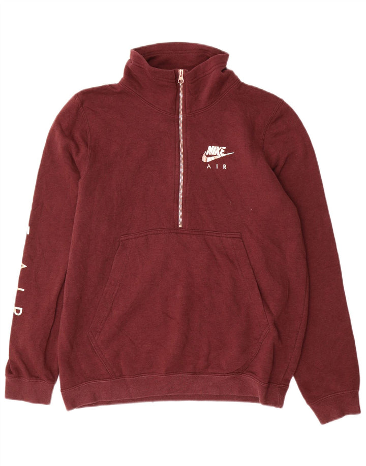 Felpa con grafica oversize da donna Nike UK 10 piccola bordeaux