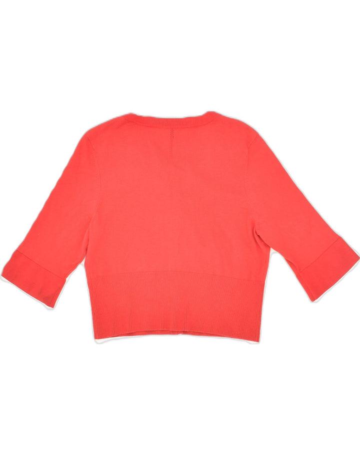 COAST Girls 1/2 Sleeve Crop Cardigan Sweater 13-14 Years Red Viscose | Vintage Coast | Thrift | Second-Hand Coast | Used Clothing | Messina Hembry 
