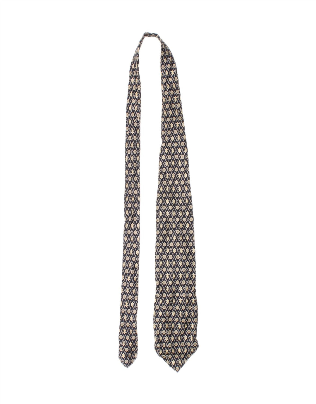 Trussardi Mens Tie One Size Blue Floral Silk Classic