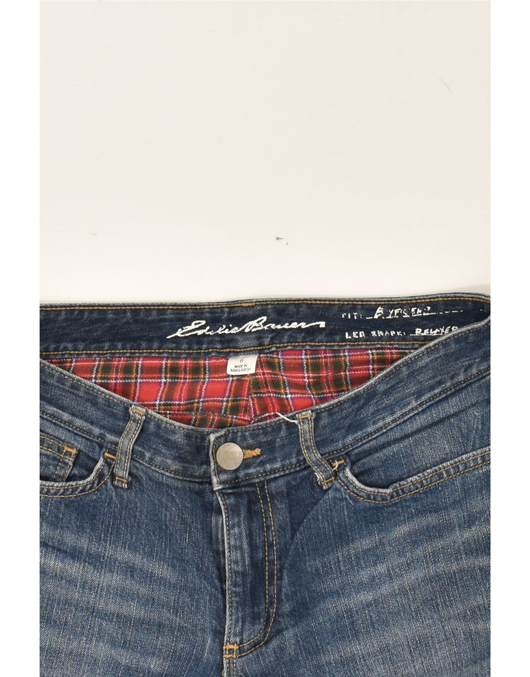 EDDIE BAUER Womens Relaxed Fit Straight Jeans US 6 Medium W30 L29 Blue | Vintage Eddie Bauer | Thrift | Second-Hand Eddie Bauer | Used Clothing | Messina Hembry 