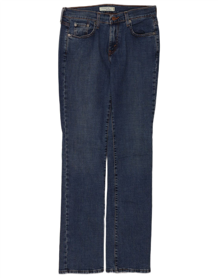 Levi's Womens 505 Straight Jeans US 6 Medium W30 L34 Navy Blue Cotton