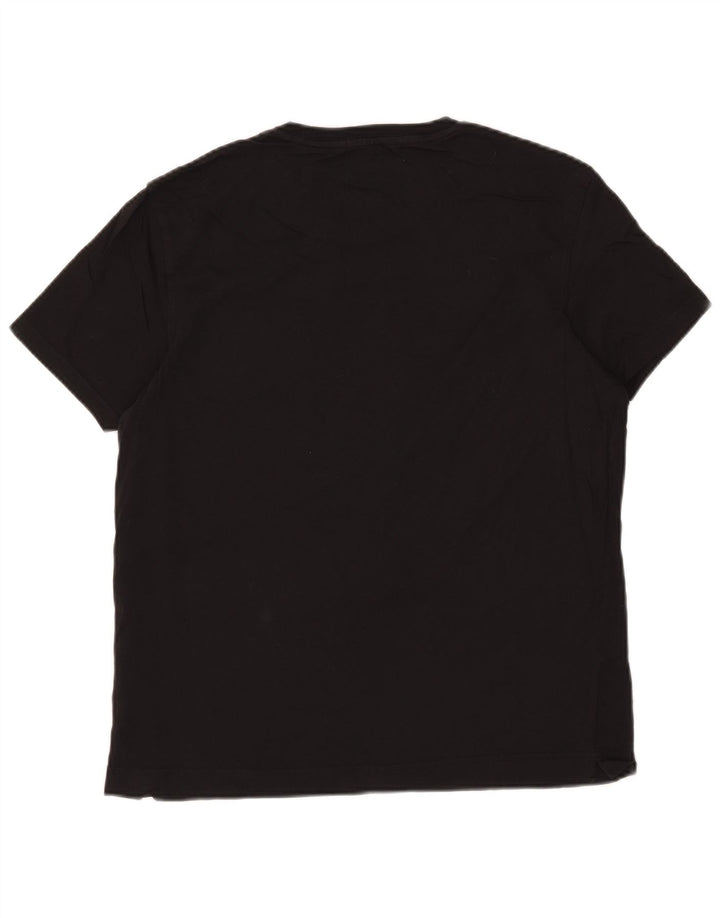 Adidas Herre T-Shirt Top Medium Sort Bomuld