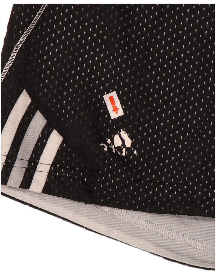 ADIDAS Womens Sport Shorts UK 14 Medium Black Polyester