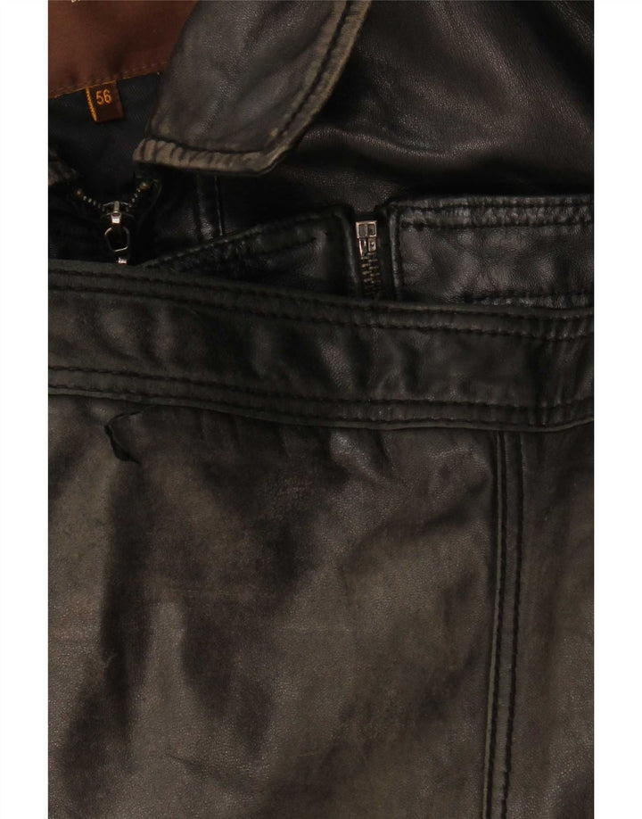 Jaqueta de couro masculina Conbipel IT 56 2XL preta