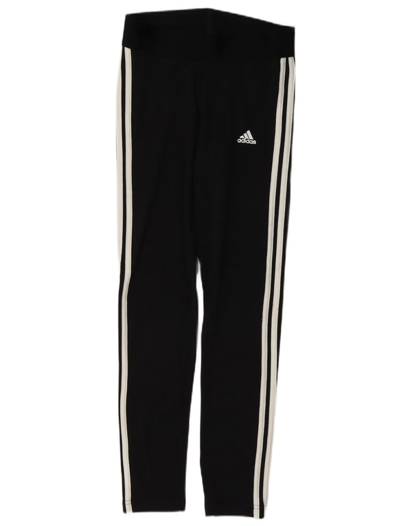 Adidas Dame Slim Fit Leggings UK 8/10 Small Black Bomuld