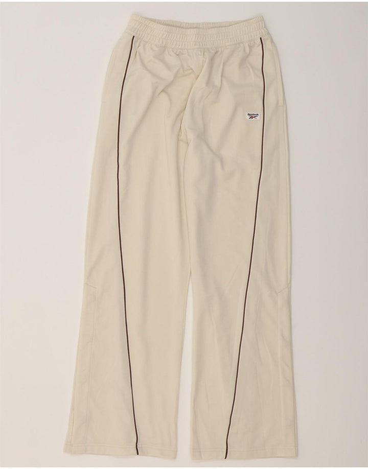 REEBOK Træningsdragtsbukser til kvinder UK 10 Small Beige Polyester