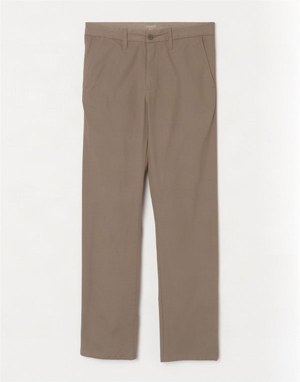 Мужские прямые брюки-чиносы Carhartt W30 L32 серые, хлопковые