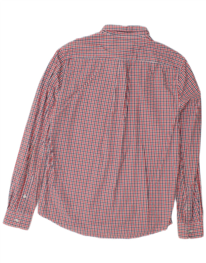 SUPERDRY Mens Shirt Large Red Check Cotton