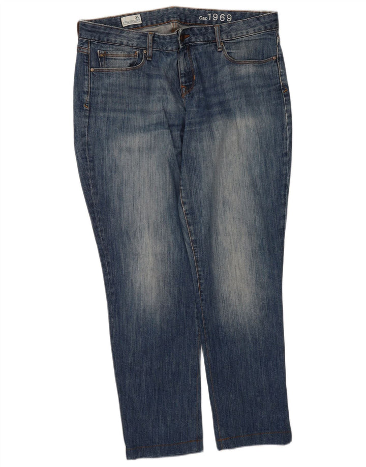 Gap Damen Bootcut-Jeans W31 L28 Blaue Baumwolle