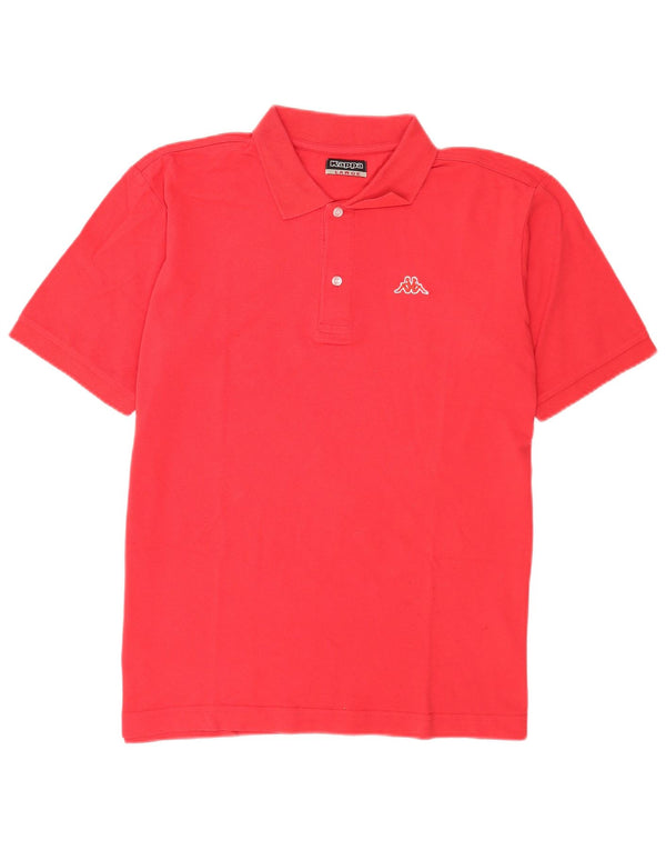 Polo Kappa Uomo Large Rossa In Cotone