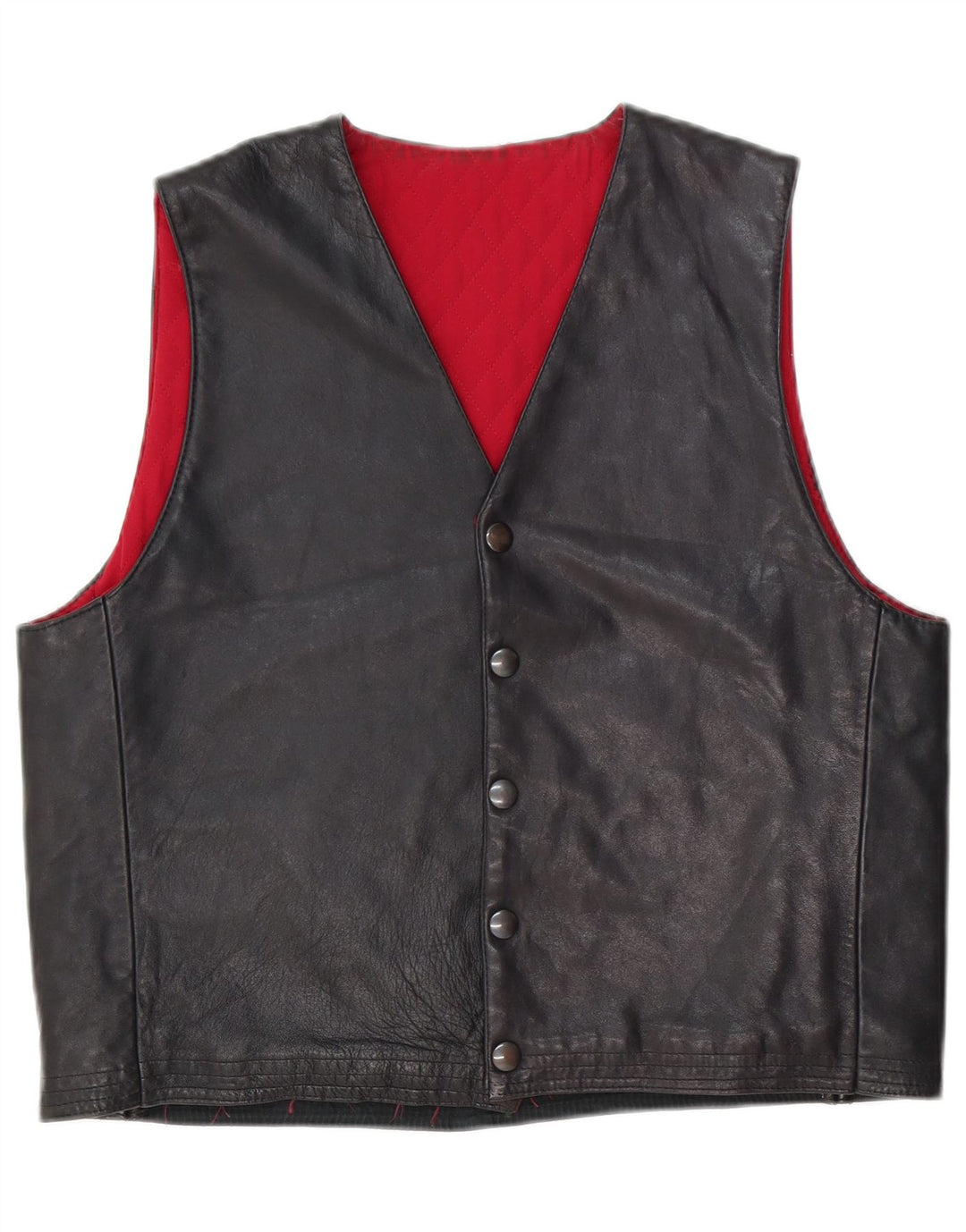 gilet en cuir homme vintage noir moyen
