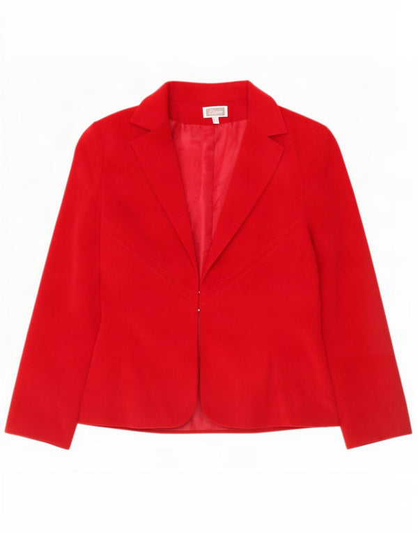 Etam Blazer Jacket pentru femei UK 12 Medium Red Poliester